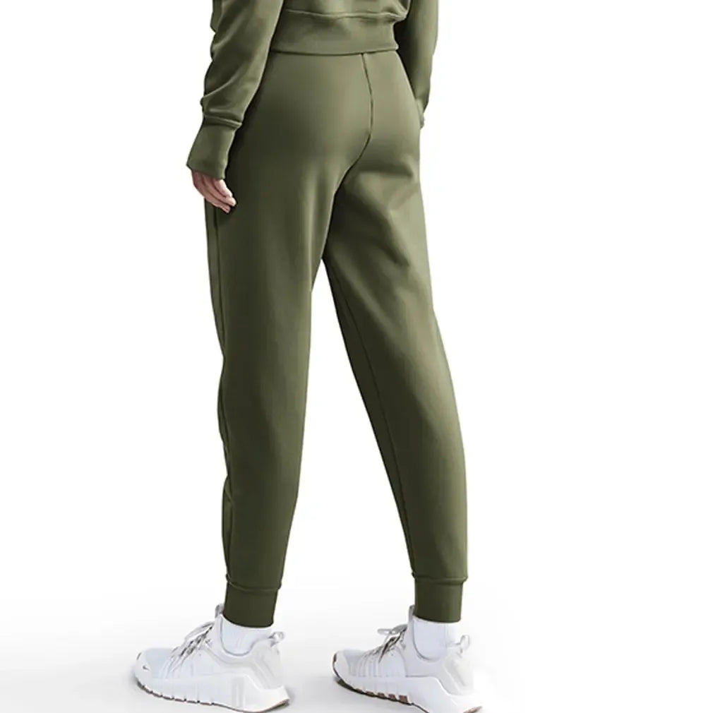 Women's Therma-FIT One High-Waisted 7/8 Joggers Medium Olive and White-Apparel-Nike-FB5431-222H25-2-Tennis Express