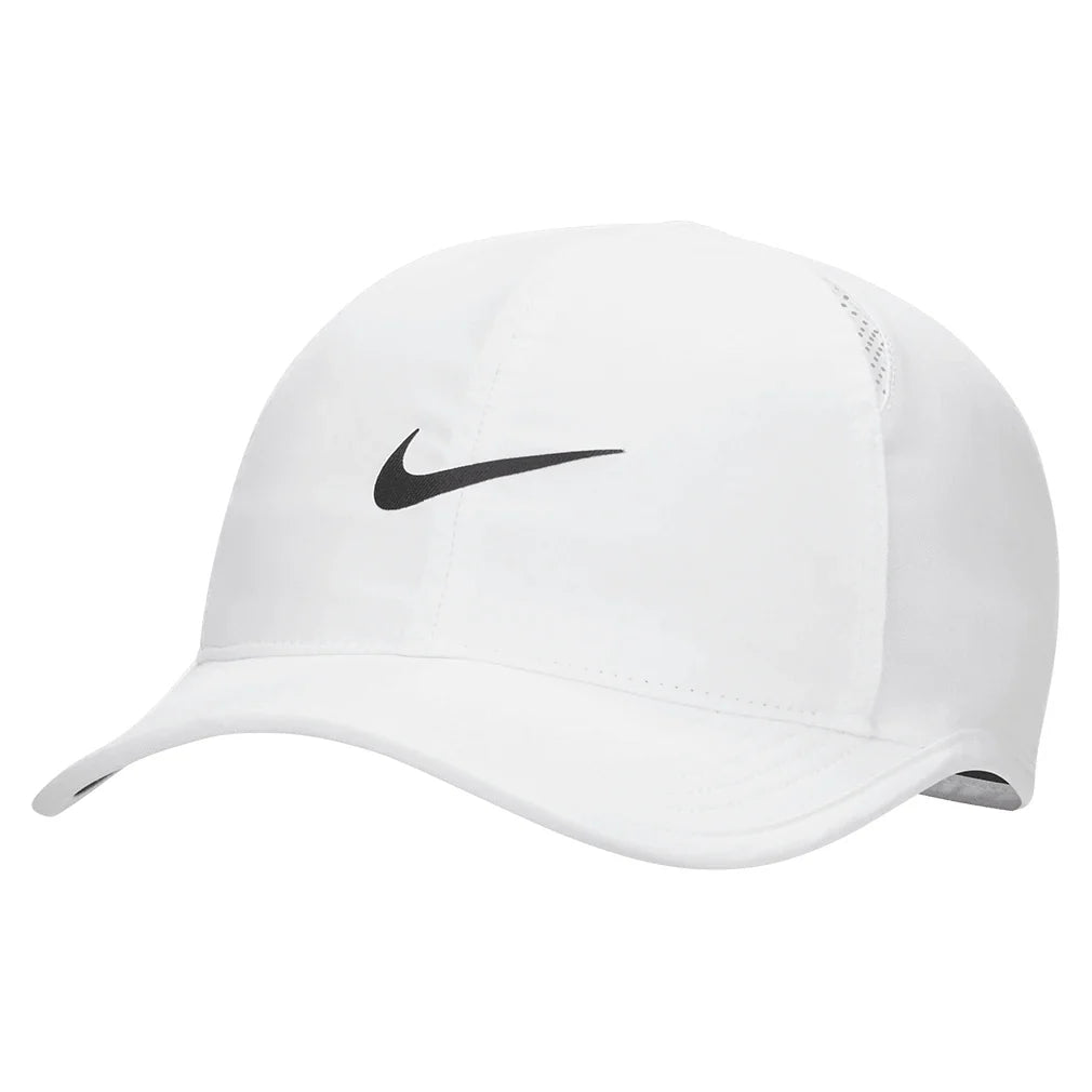 Unisex Dri-FIT Club Unstructured Featherlight Tennis Cap,Apparel,Nike,100 White/Black,One Size,Tennis Express,FB5682-100