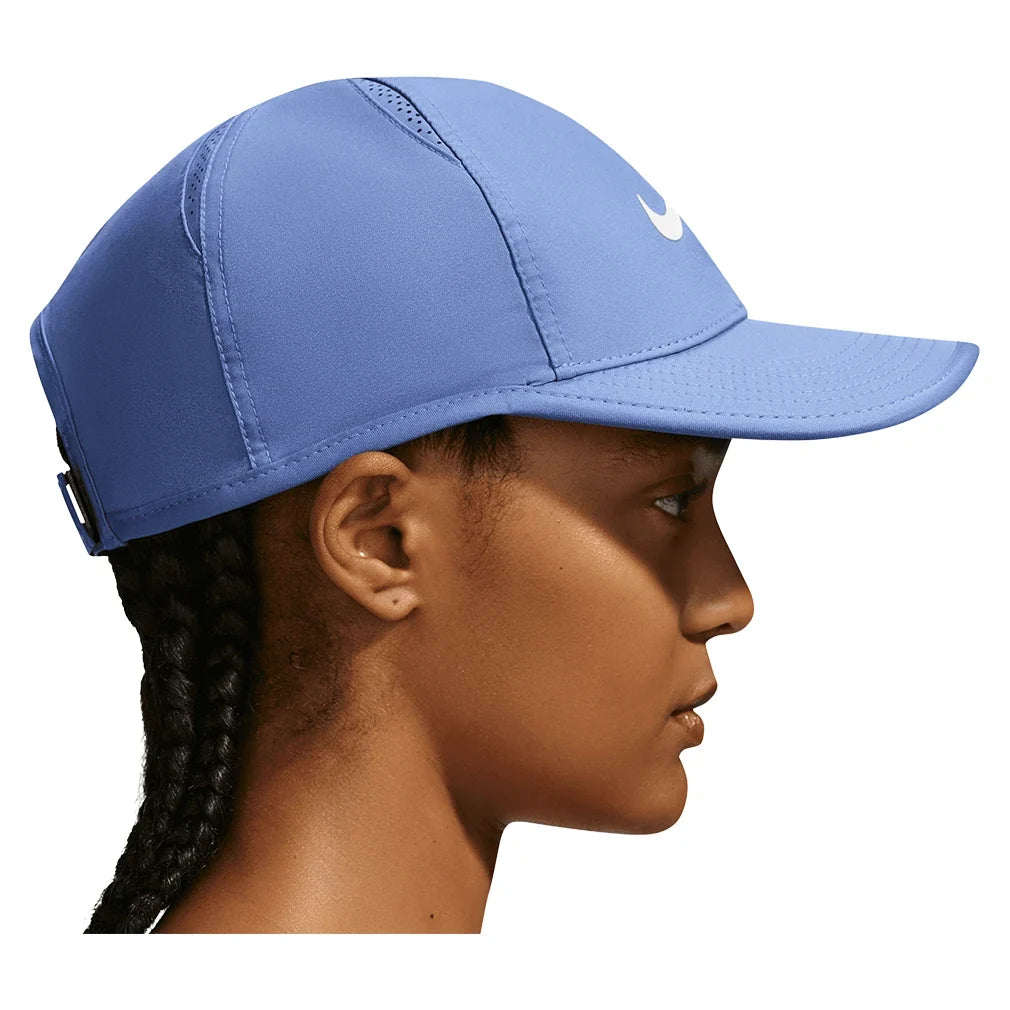Unisex Dri-FIT Club Unstructured Featherlight Tennis Cap Indigo Storm and White,Apparel,Nike,,,Tennis Express,FB5682-459_2