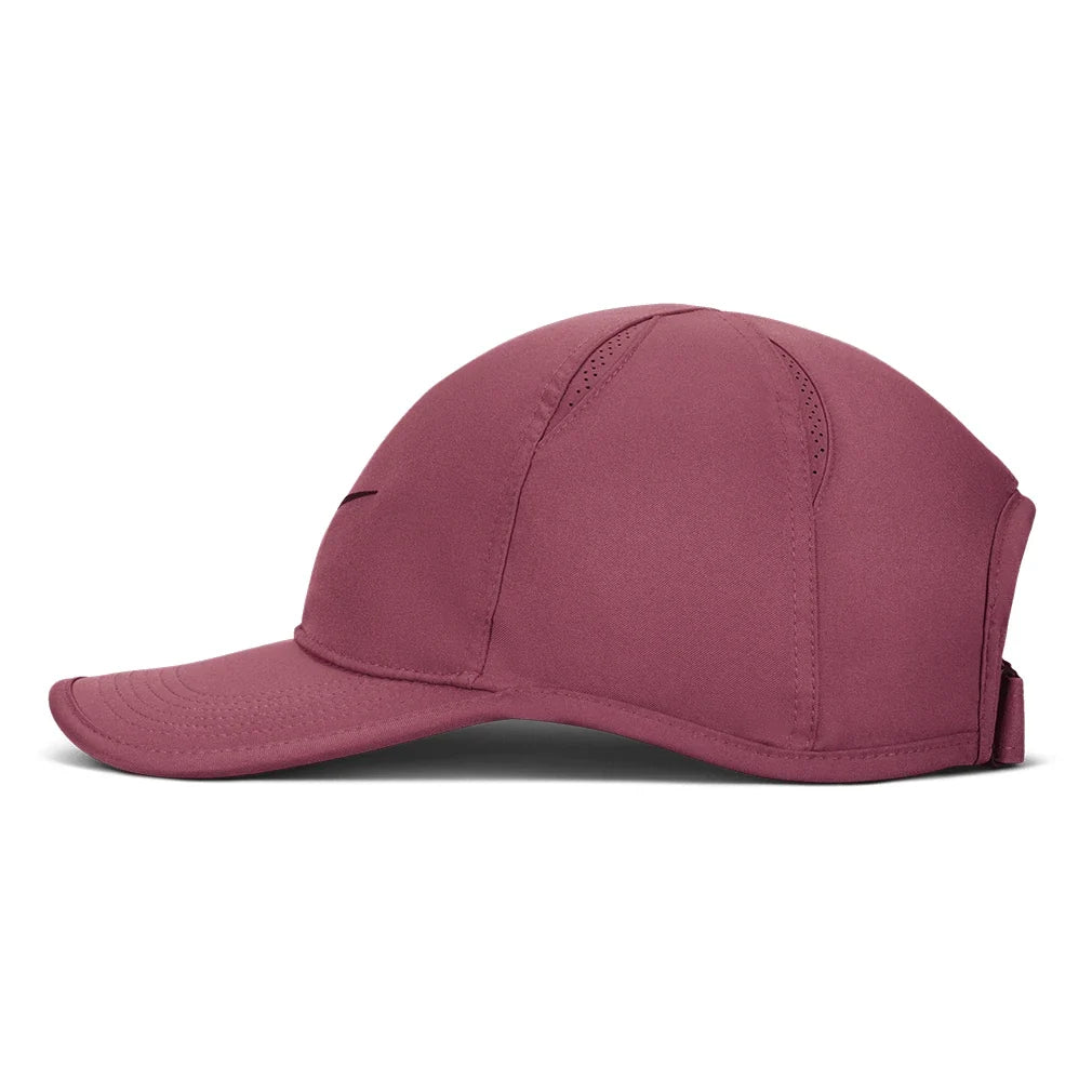 Unisex Dri-FIT Club Unstructured Featherlight Tennis Cap Pink Smoke and Black,Apparel,Nike,,,Tennis Express,FB5682-654_3