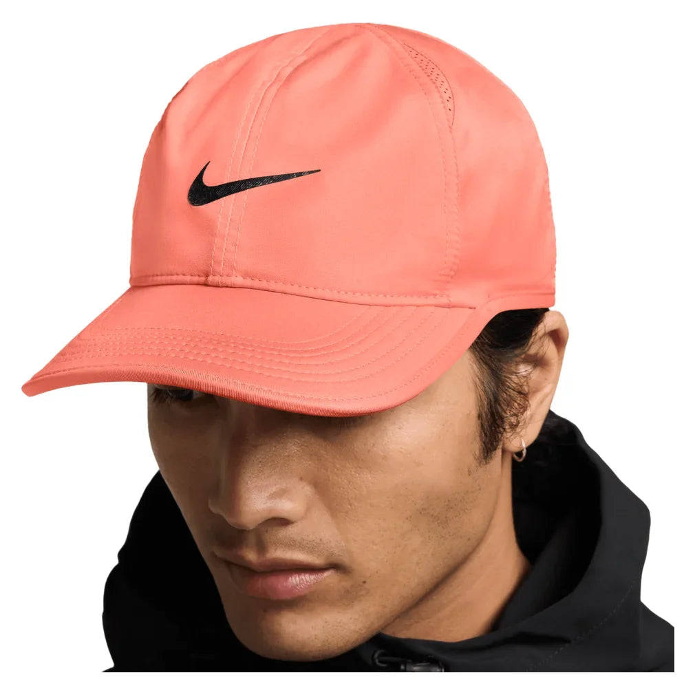 Unisex Dri-FIT Club Unstructured Featherlight Tennis Cap, Nike, 605 Atomic Pink/Black, Tennis Express, FB5682-H26-605-ATOMIC-PINK-BLACK-1