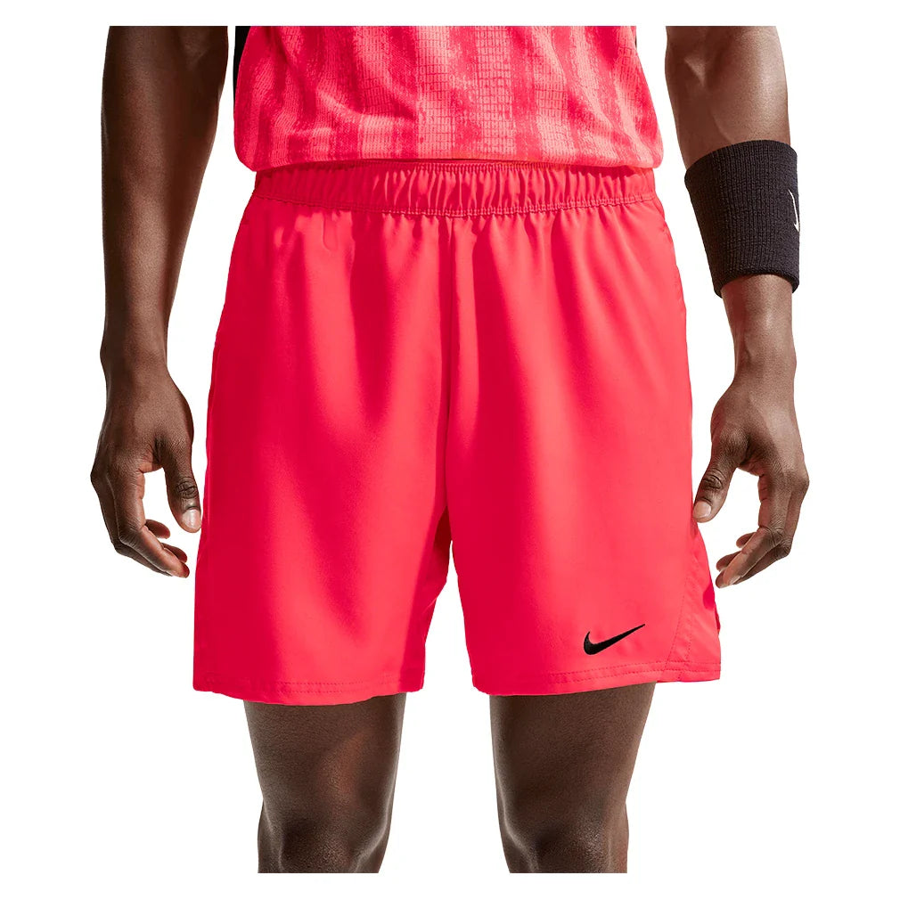 Men's Court Dri-FIT Victory 7 Inch Tennis Short,Apparel,Nike,635 Bright Crimson/Black,XS,Tennis Express,FD5380-635
