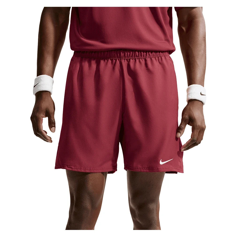 Men's Court Dri-FIT Victory 7 Inch Tennis Short,Apparel,Nike,677 Team Red/White,XS,Tennis Express,FD5380-677