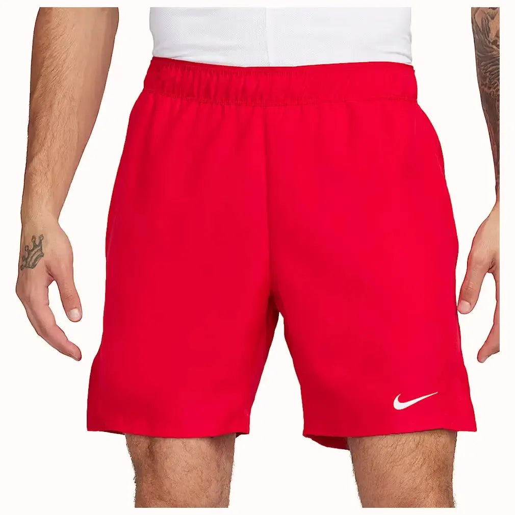 Men's Dri-Fit Victory 7 Inch Tennis Shorts-Apparel-Nike-FD5380-B-Red-Tennis Express