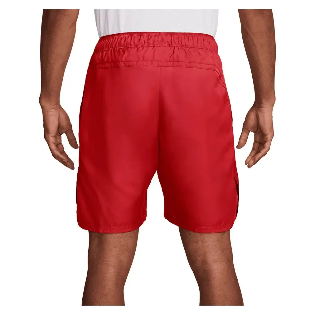 Men's Court Dri-FIT Victory 9 Inch Tennis Short University Red and White-Apparel-Nike-FD5384-657-3-Tennis Express
