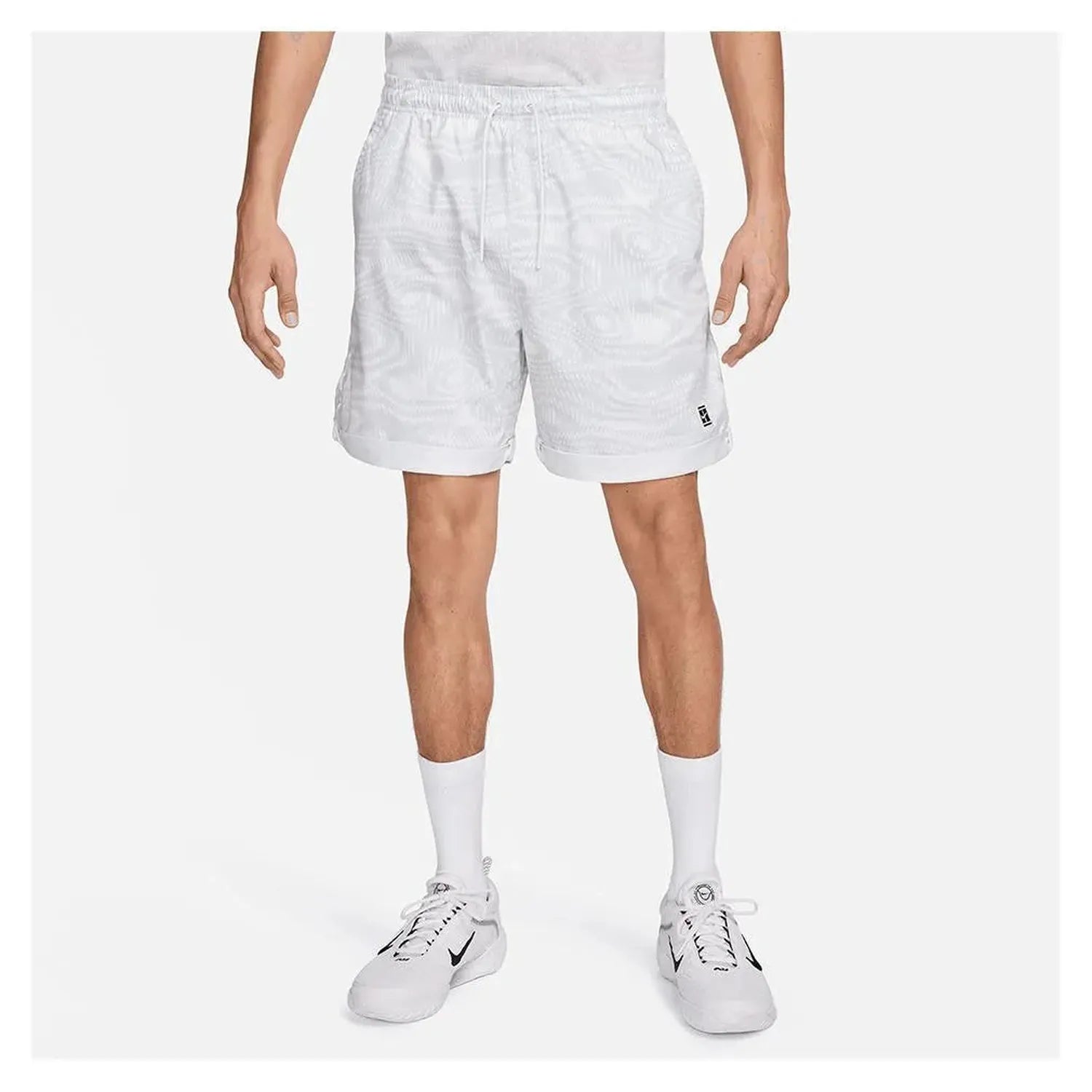 Men's Dri-Fit Heritage 6 Inch Tennis Short White-Apparel-Nike-FD5405-100-5-Tennis Express