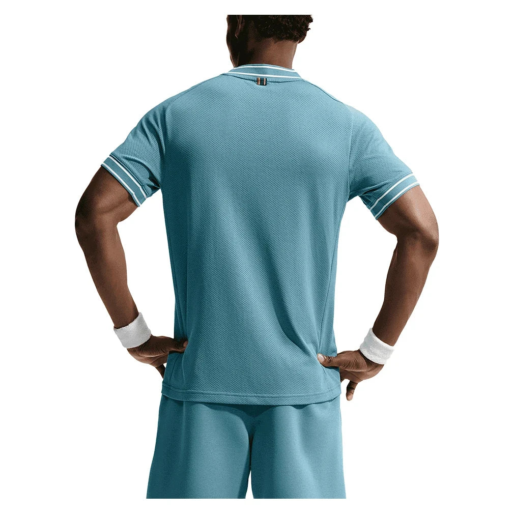 Men's Court Heritage Short Sleeve Tennis Top,Apparel,Nike,,,Tennis Express,FN0318-006_1