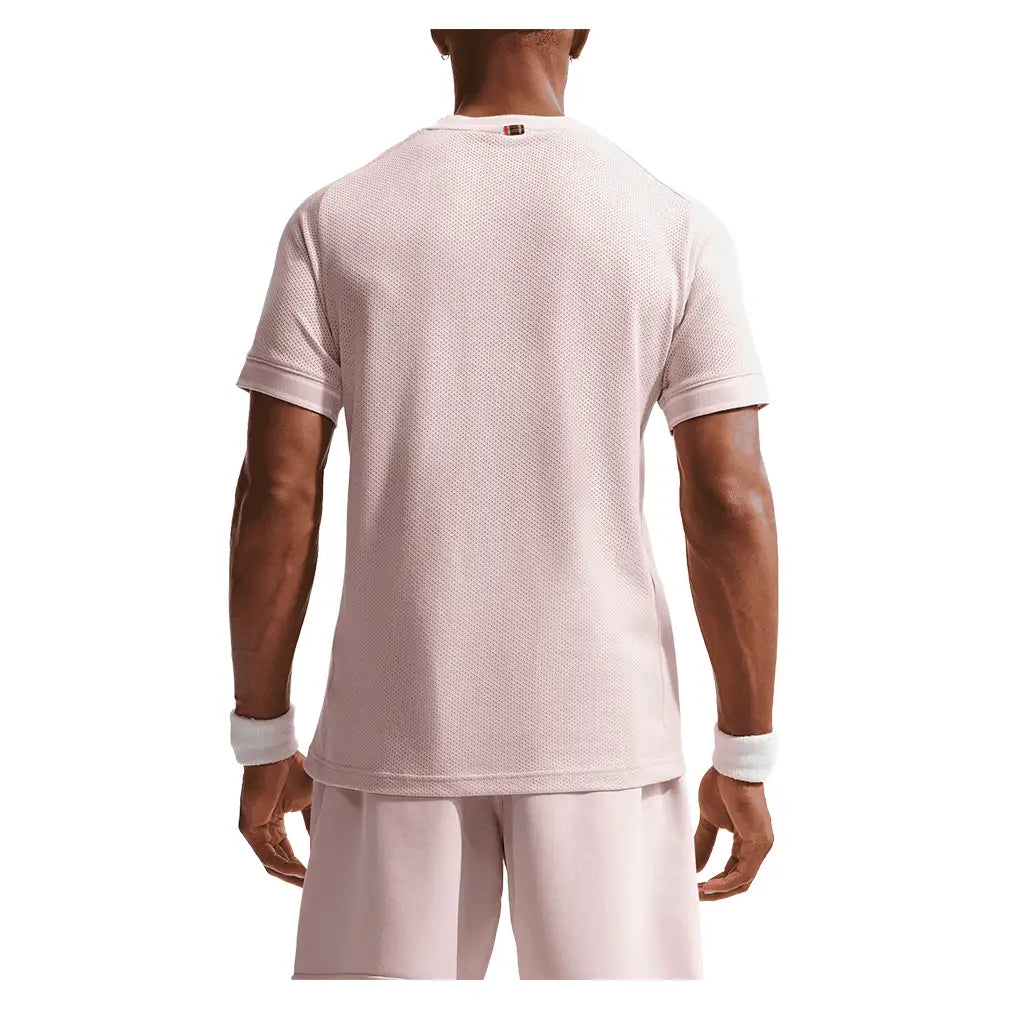 Men's Court Heritage Short Sleeve Tennis Top-Apparel-Nike-FN0318-U26-667-4-Tennis Express