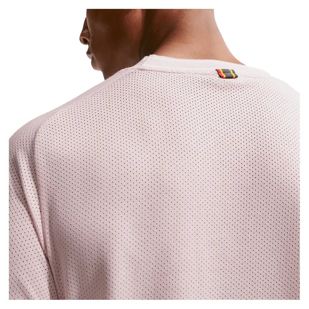 Men's Court Heritage Short Sleeve Tennis Top-Apparel-Nike-FN0318-U26-667-6-Tennis Express
