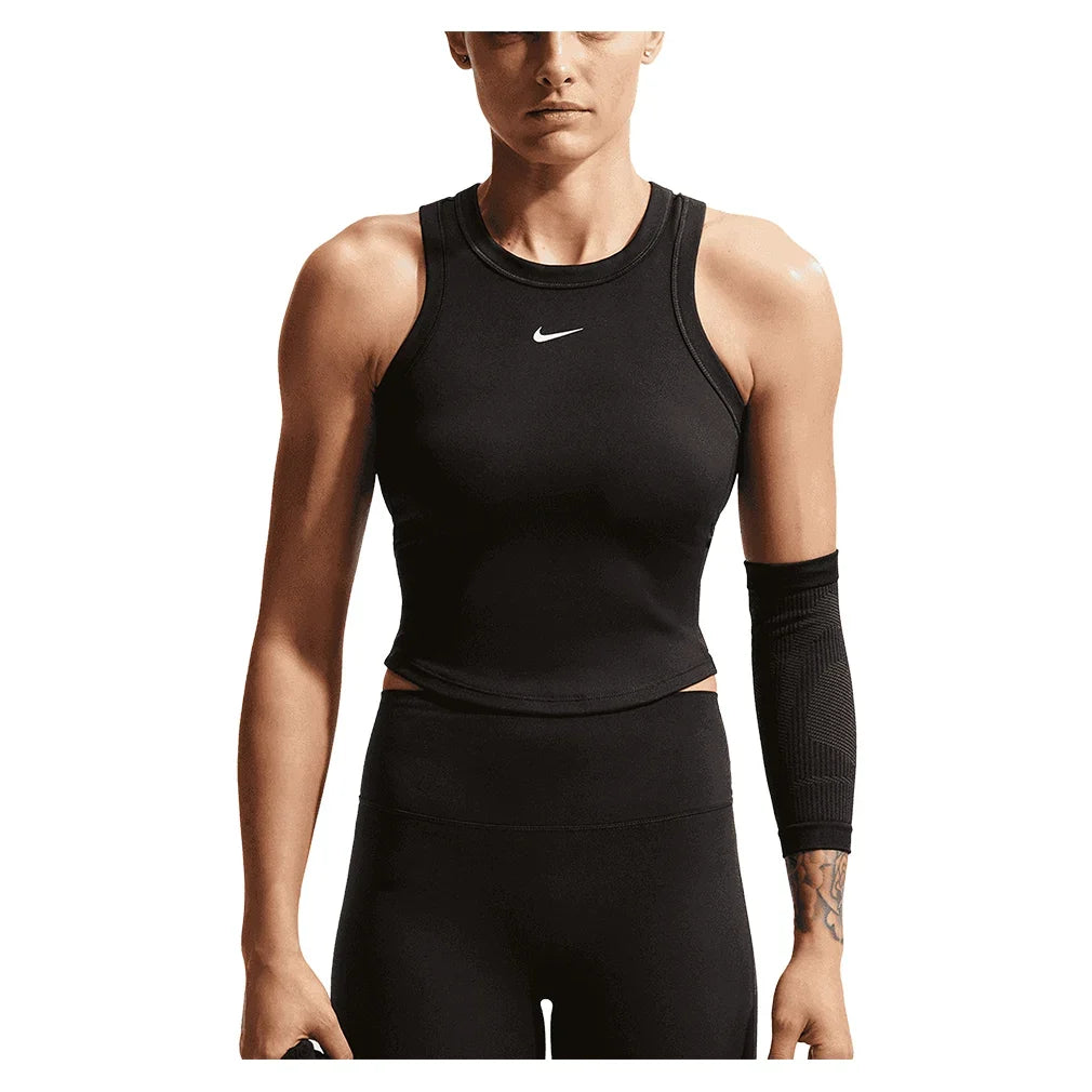 Women's One Fitted Dri-FIT Cropped Tank Top-Apparel-Nike-FN2806-011_1-705618Tennis Express