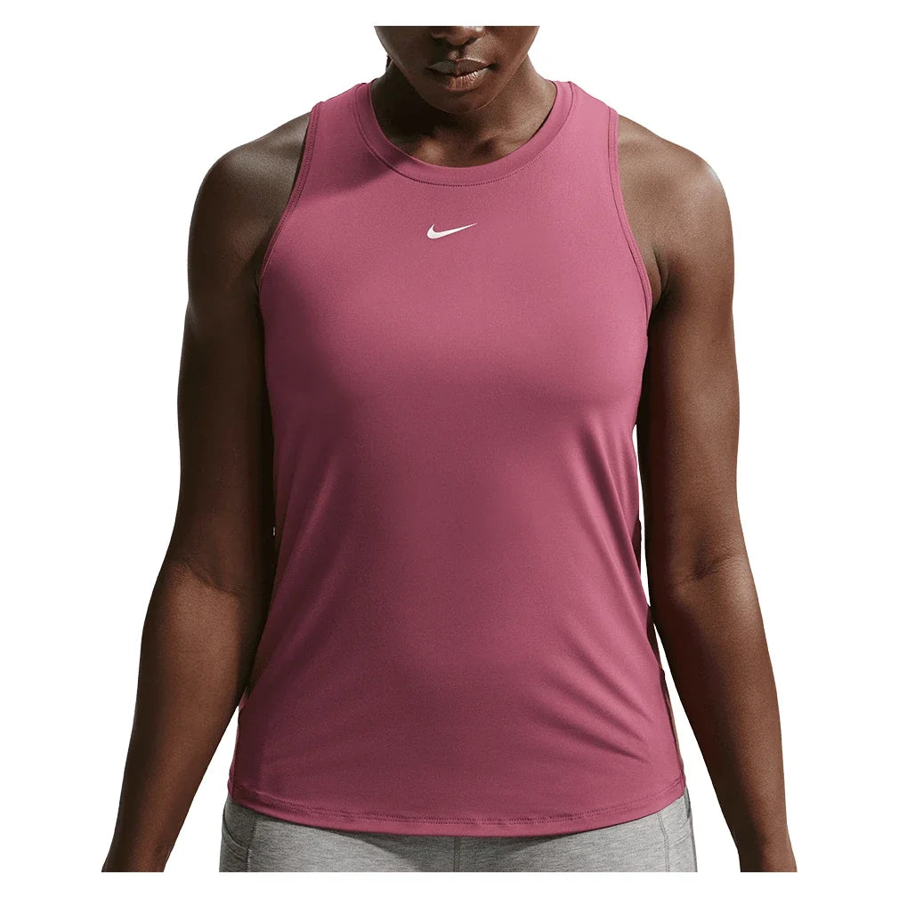 Women's One Classic Dri-FIT Training Tank,Apparel,Nike,654 Pink Smoke/White,XS,Tennis Express,FN2808-654