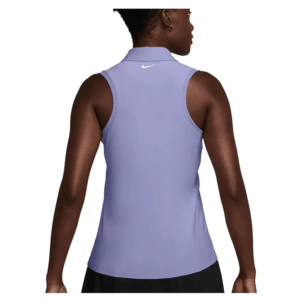 Women's Dri-Fit Victory Sleeveless Tennis Polo-Apparel-Nike-FQ1572-533_1-Tennis Express