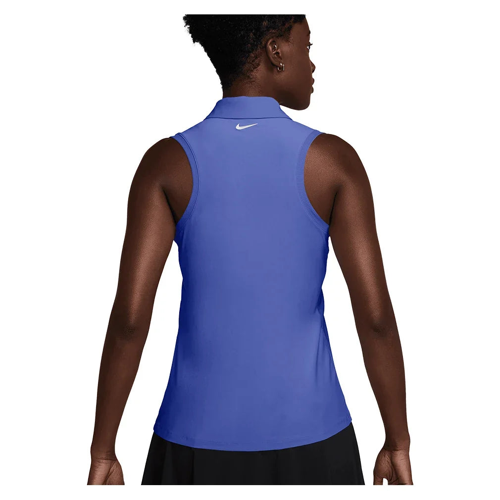 Women's Dri-FIT Victory Sleeveless Tennis Polo-Apparel-Nike-FQ1572-570_2-Tennis Express
