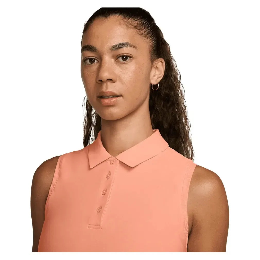 Women's Dri-Fit Victory Sleeveless Tennis Polo-Apparel-Nike-FQ1572-844_2-Tennis Express