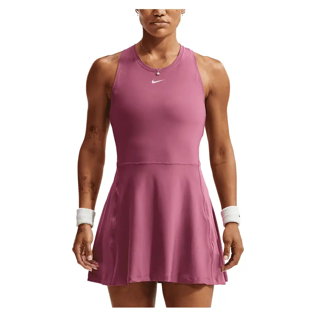 Women's Dri-FIT Victory Tennis Dress,Apparel,Nike,654 Pink Smoke/White,XS,Tennis Express,FQ1780-F26-654-3