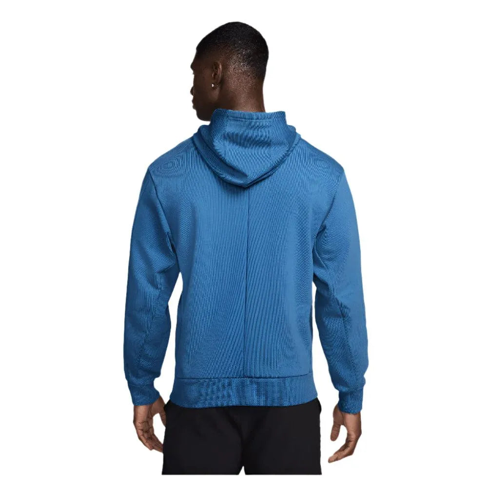 Men's Heritage Dri-FIT Fleece Tennis Hoodie Star Blue and Psychic Blue-Apparel-Nike-FQ2093-402S25-1-Tennis Express