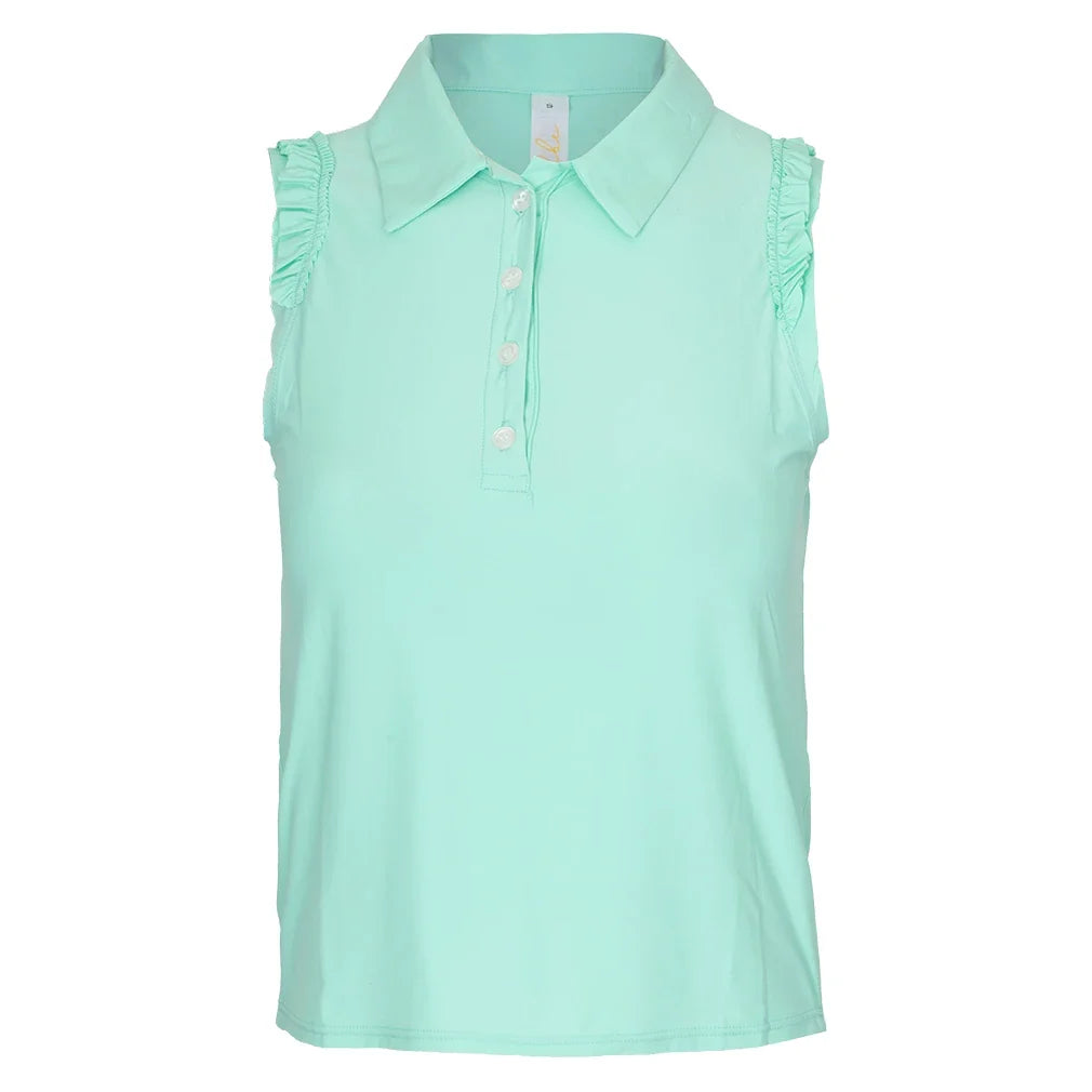 Women's Rally Tennis Polo Tank Menthol,Apparel,Bobbe,Menthol,XS,Tennis Express,FR-RPT-1002