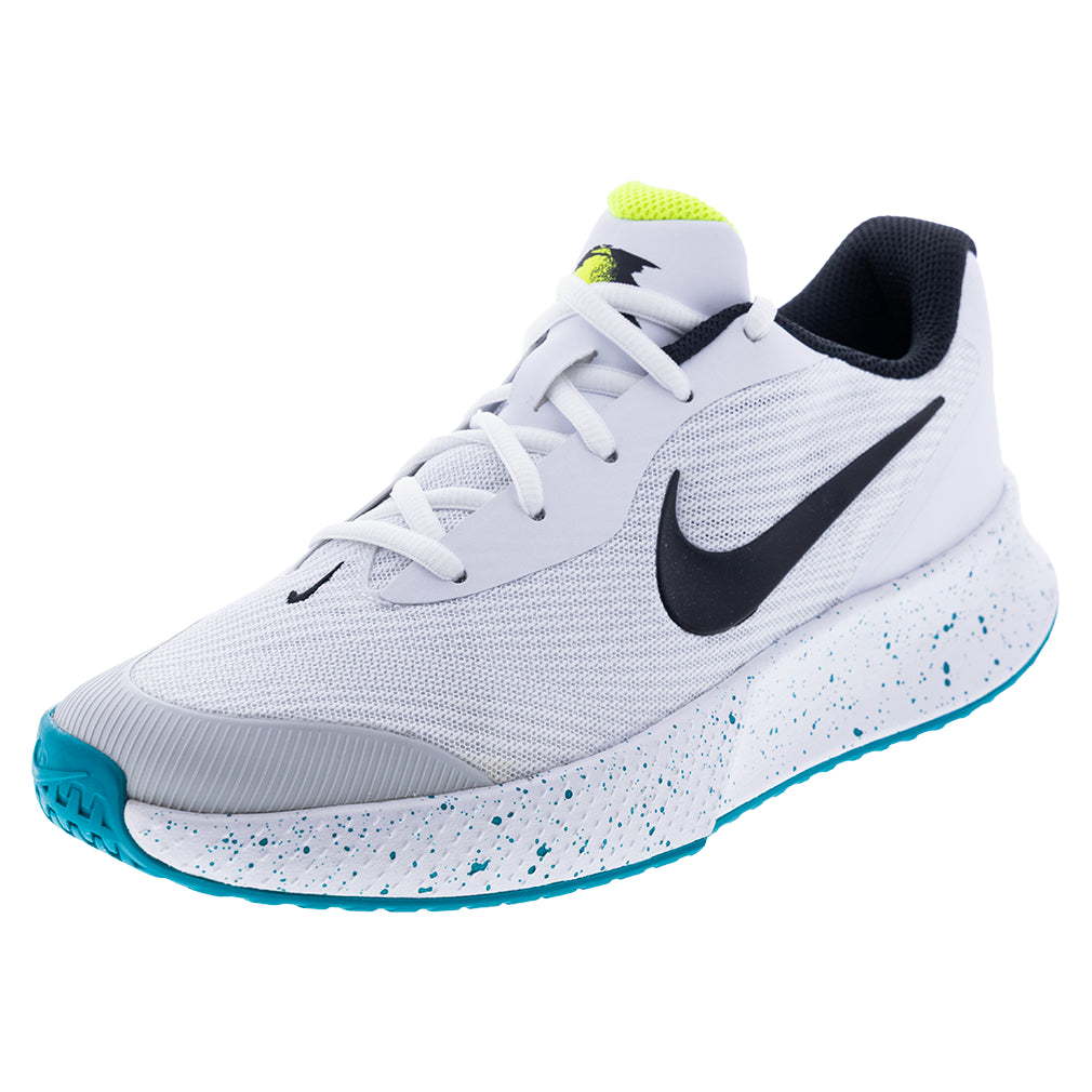 Men's Vapor Lite 3 Court Shoes White and Volt