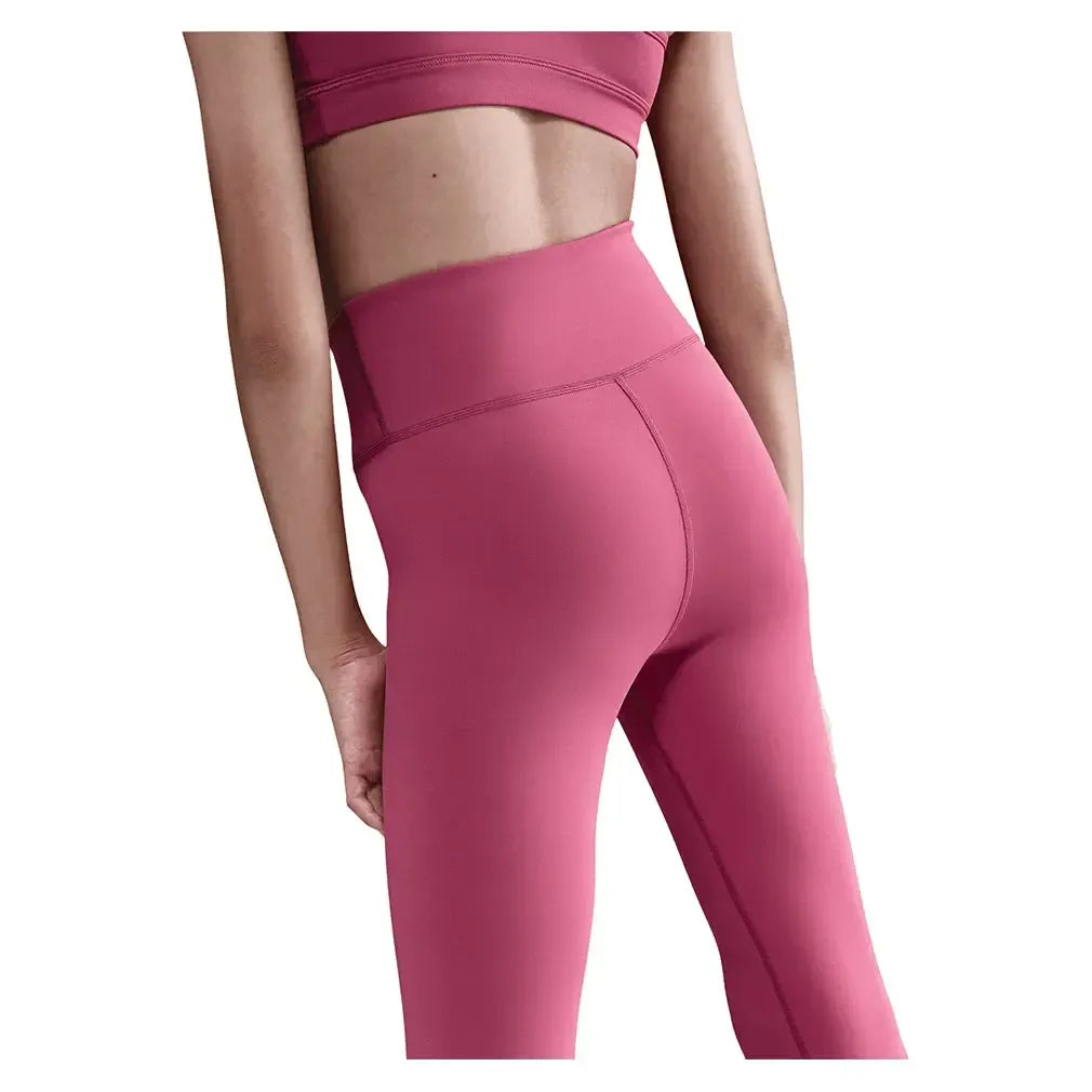 Girls' One Dri-FIT High-Waisted Training Leggings-Apparel-Nike-FZ5605-634_3-Tennis Express
