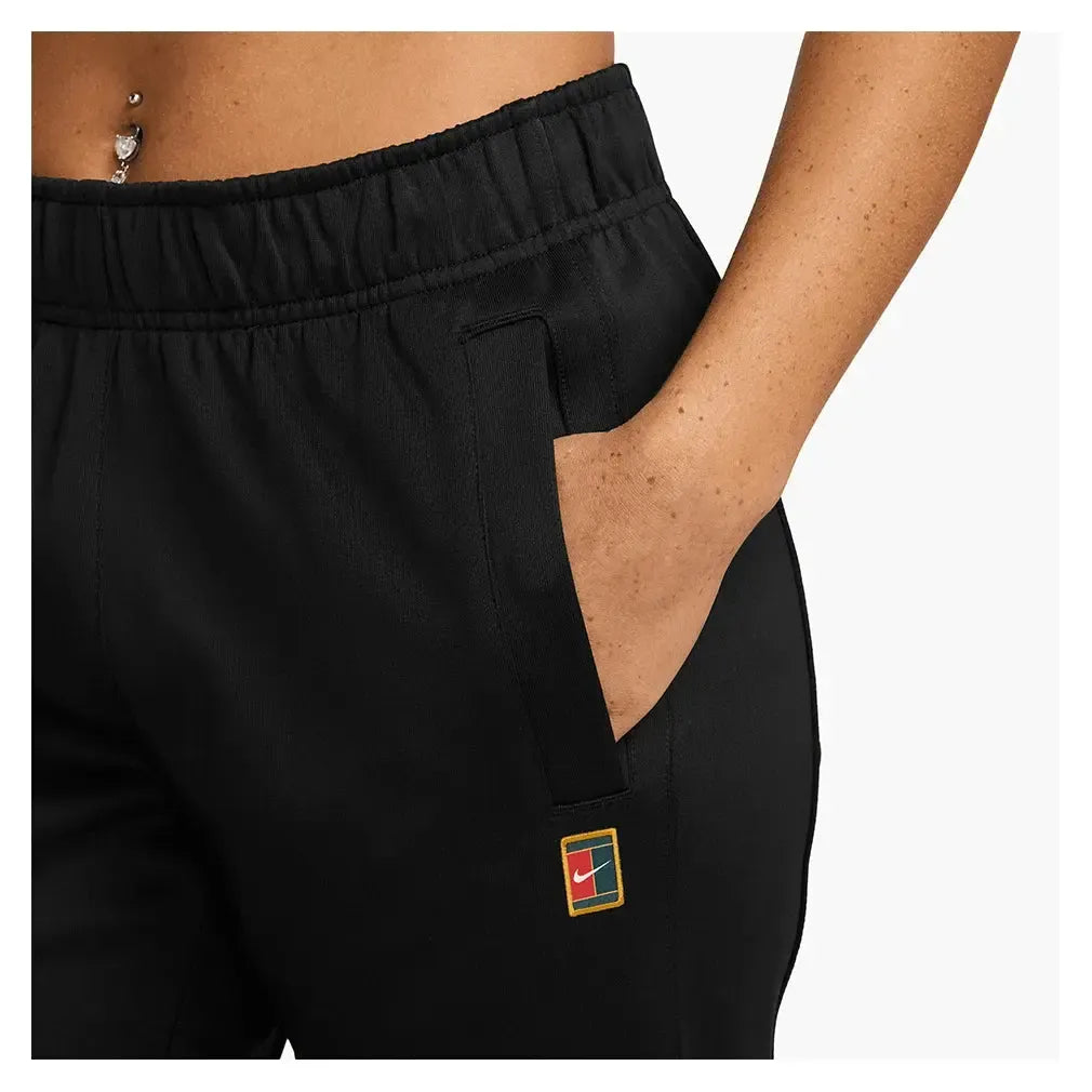 Women's Court Dri-FIT Heritage Windrunner Poly Knit Pant-Apparel-Nike-FZ6509-010_1-Tennis Express