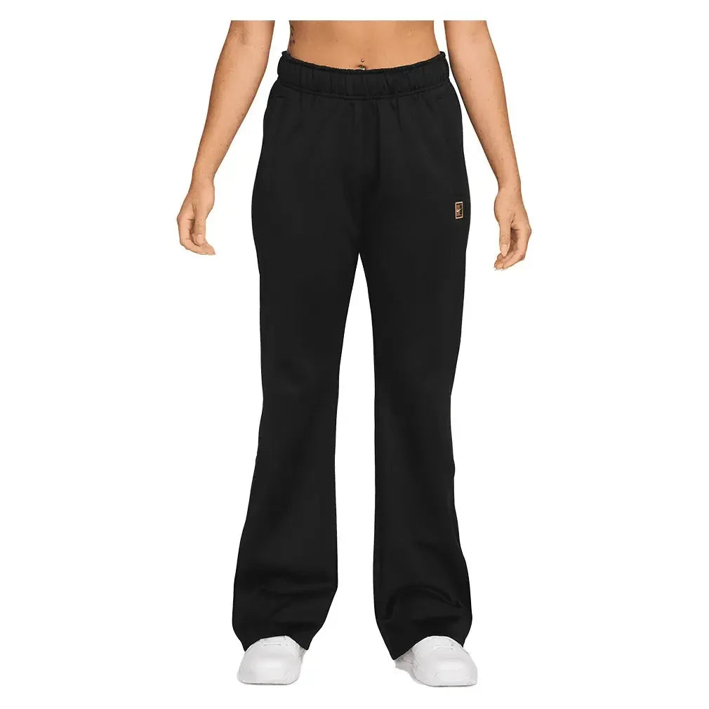 Women's Court Dri-FIT Heritage Windrunner Poly Knit Pant-Apparel-Nike-FZ6509-010_2-Tennis Express