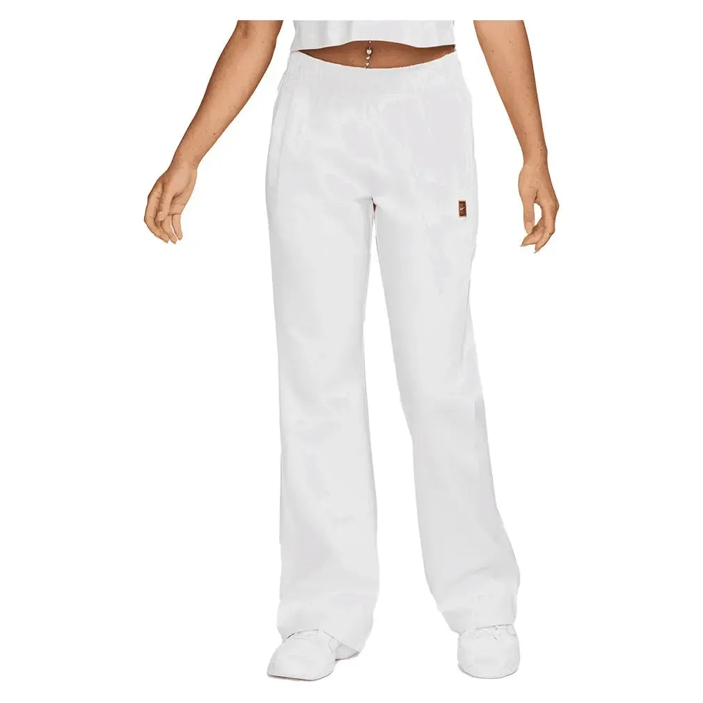 Women's Court Dri-FIT Heritage Windrunner Poly Knit Pant-Apparel-Nike-FZ6509-100_2-Tennis Express