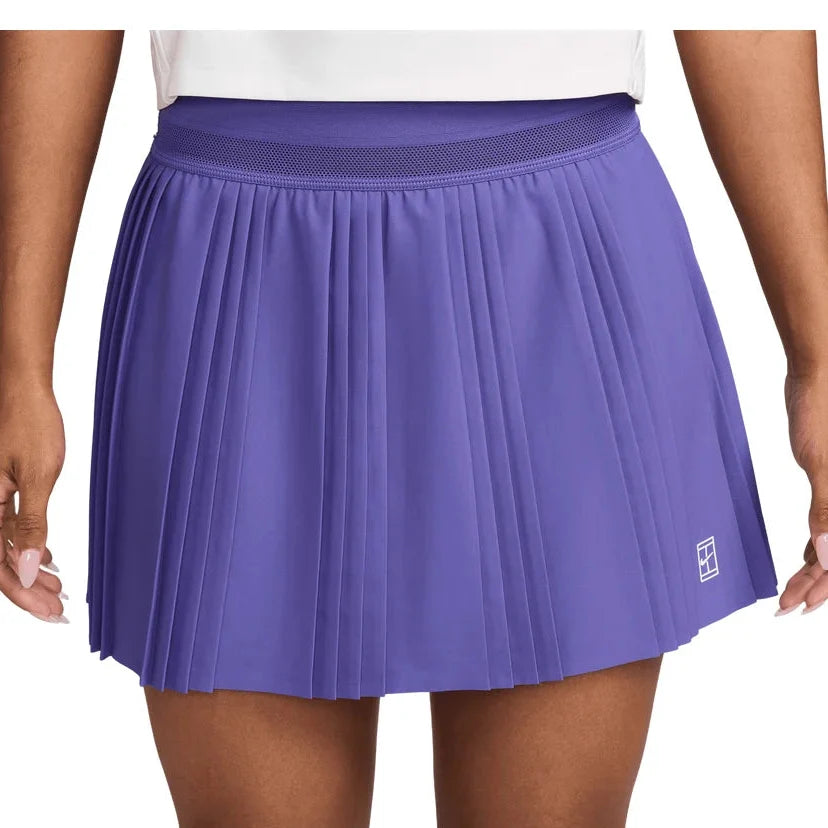 Women's Court Dri-FIT Advantage Pleated Tennis Skort, Nike, 579 Dark Iris/White, Tennis Express, FZ6512-H26-579-DARK-IRIS-WHITE-1