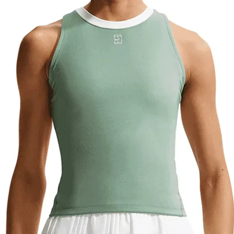 Women's Court Dri-FIT Advantage Tennis Tank,Apparel,Nike,006 Steam/White,XS,Tennis Express,FZ6657-006_01906216-890c-458d-ae15-6114de2a730e