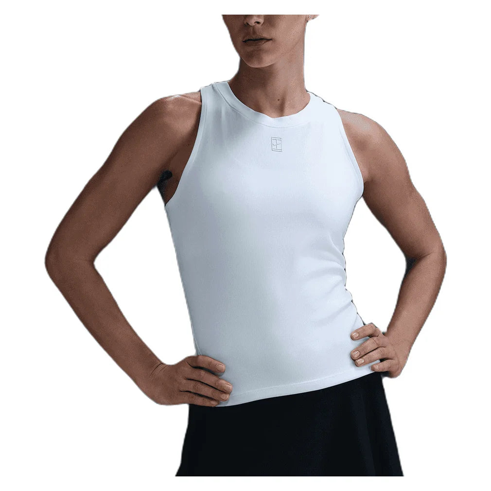 Women's Dri-Fit Advantage Tennis Tank, Nike, 100 White, Padel Express, FZ6657-B-100-WHITE-1