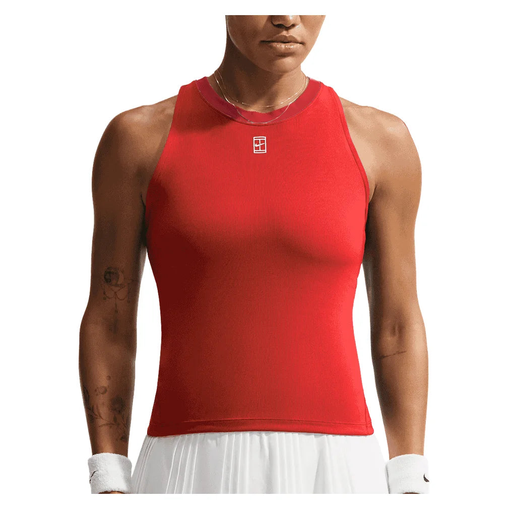 Women's Court Dri-FIT Advantage Tank, Nike, 657 University Red/White, Padel Express, FZ6657-H26-657-UNIVERSITY-RED-WHITE-1
