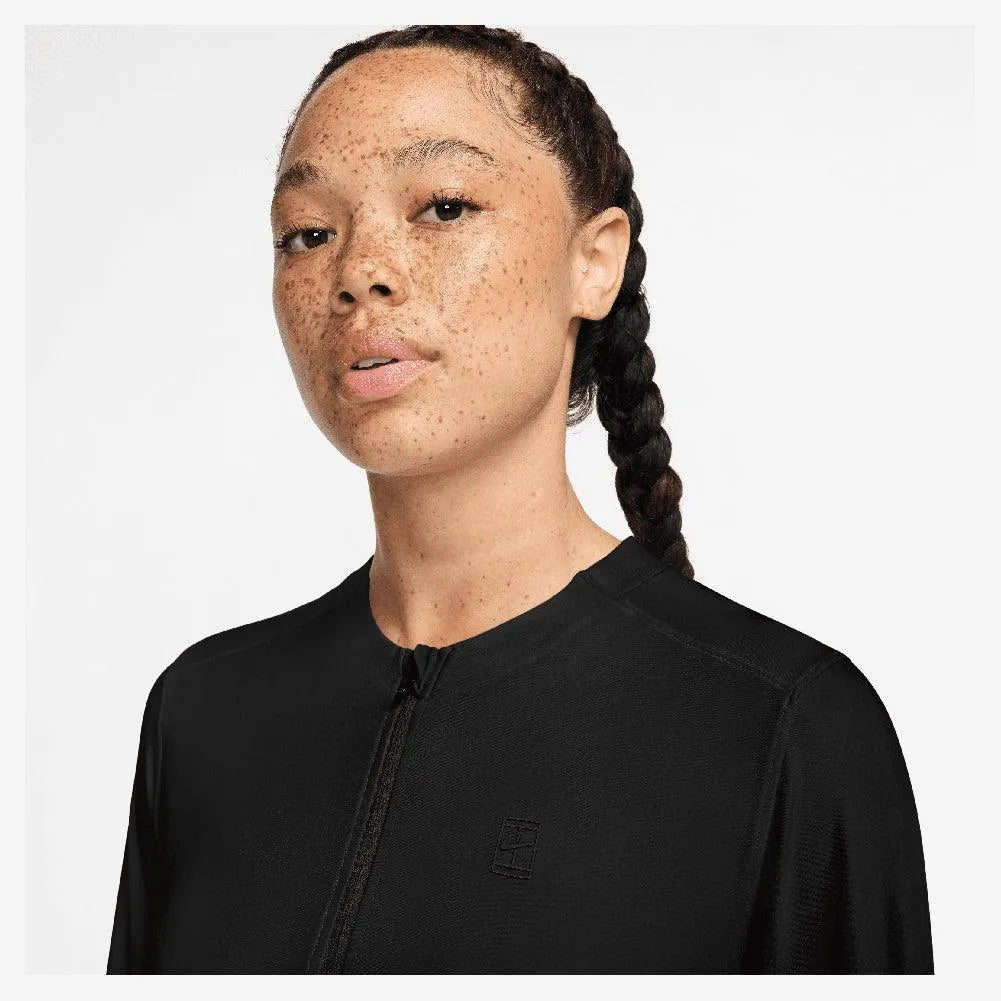 Women's Dri-Fit Advantage Midlayer Long Sleeve Tennis Top-Apparel-Nike-FZ6737-010-2-Tennis Express