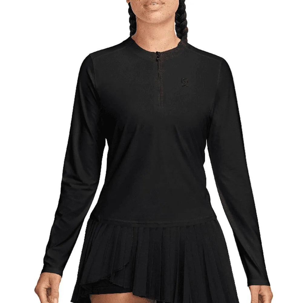Women's Dri-Fit Advantage Midlayer Long Sleeve Tennis Top-Apparel-Nike-FZ6737-010-Tennis Express