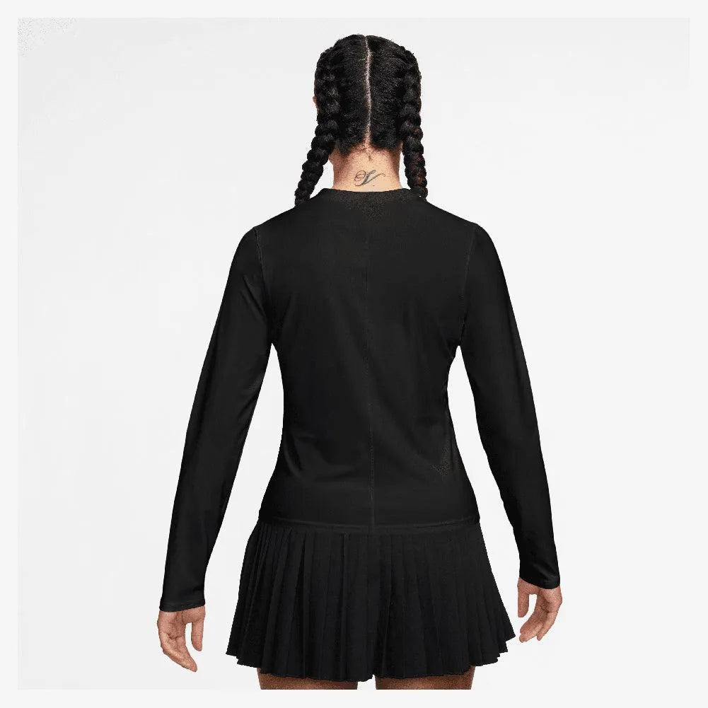 Women's Dri-Fit Advantage Midlayer Long Sleeve Tennis Top-Apparel-Nike-FZ6737-010_2-Tennis Express