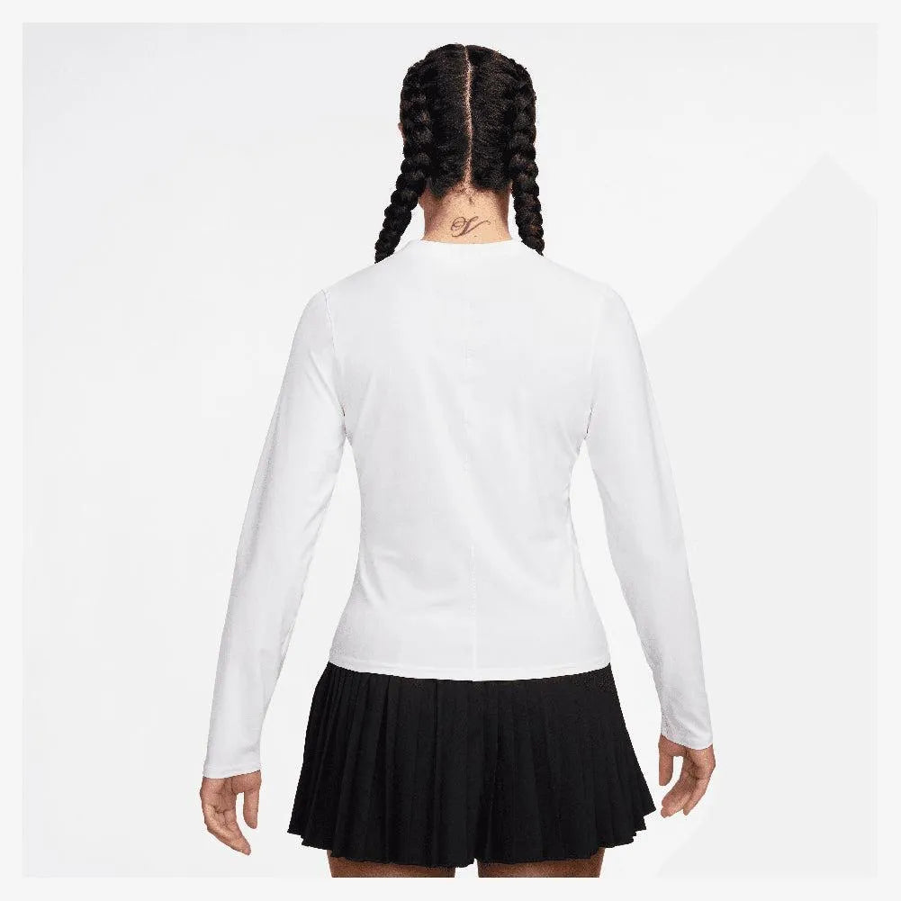 Women's Dri-Fit Advantage Midlayer Long Sleeve Tennis Top-Apparel-Nike-FZ6737-100_3-Tennis Express