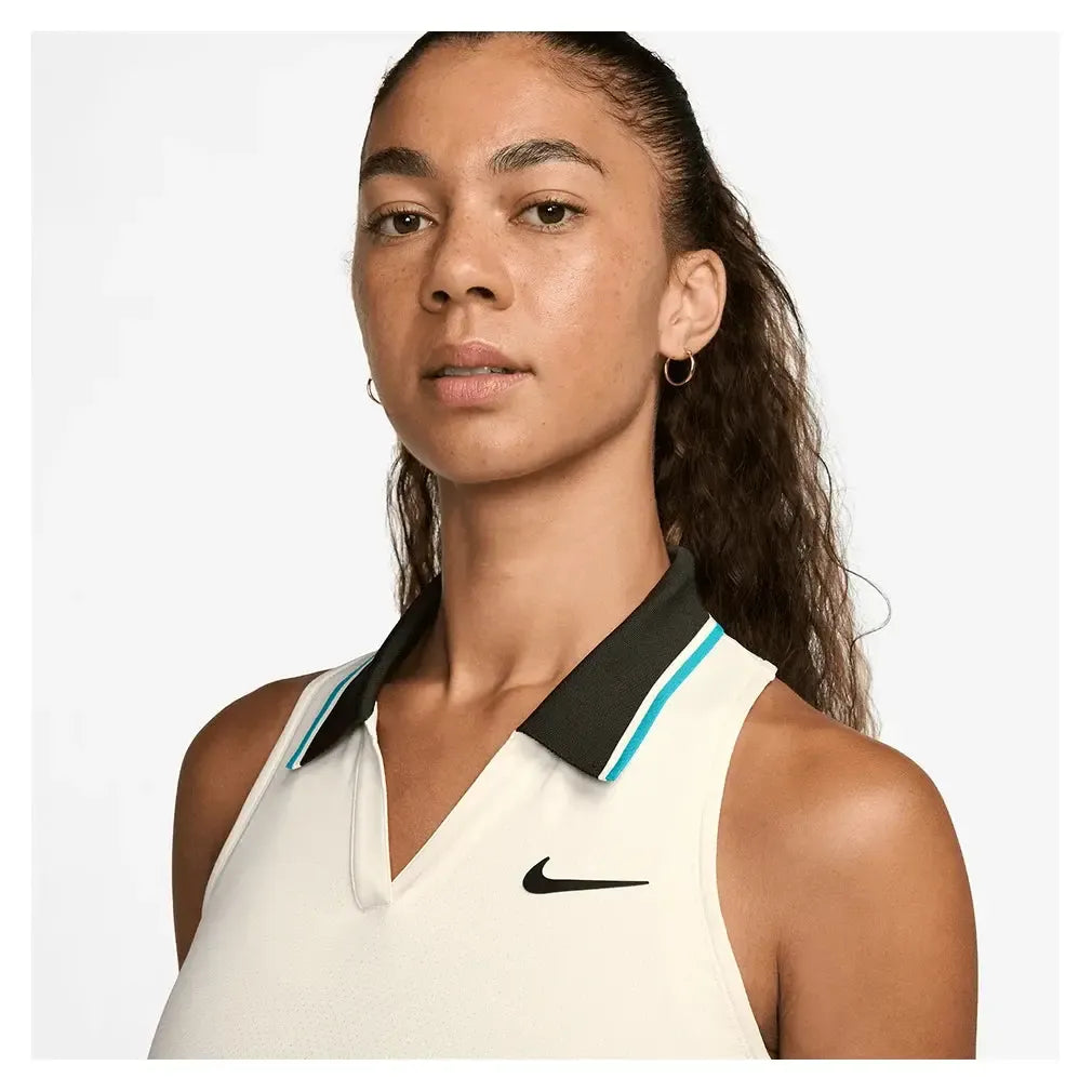 Women's Paris Court Dri-FIT Slam Tennis Tank-Apparel-Nike-FZ6752-110-1-Tennis Express
