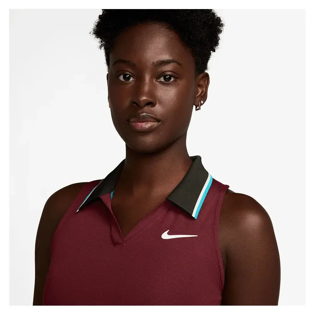 Women's Paris Court Dri-FIT Slam Tennis Tank-Apparel-Nike-FZ6752-619_3-Tennis Express