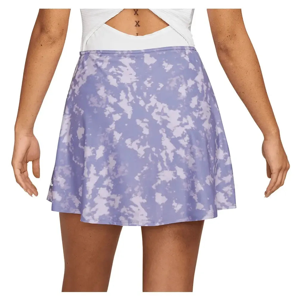 Women's Dri-FIT Victory Flouncy 15" Print Tennis Skort Lilac Ice and White-Apparel-Nike-FZ6804-533U25-1-Tennis Express