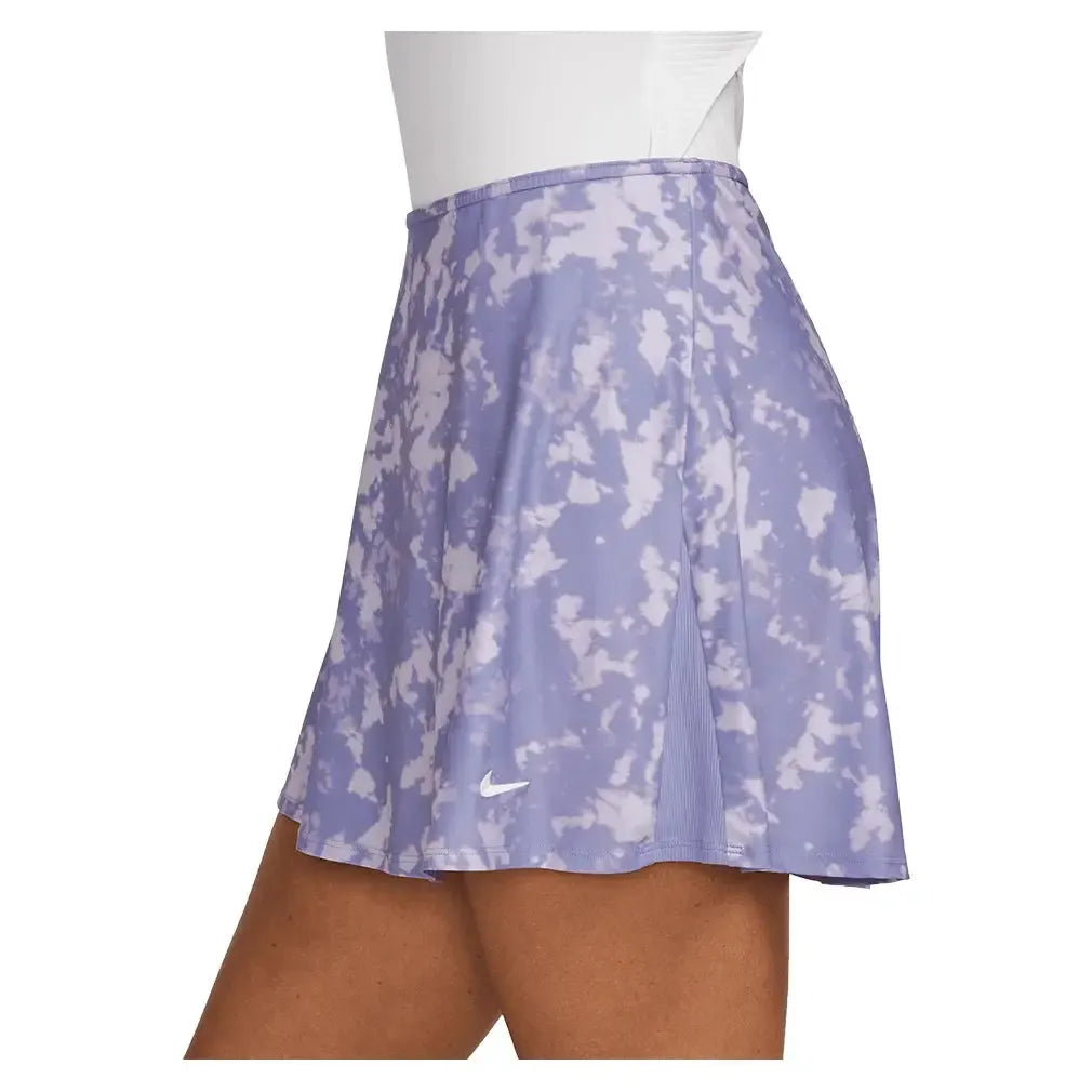 Women's Dri-FIT Victory Flouncy 15" Print Tennis Skort Lilac Ice and White-Apparel-Nike-FZ6804-533U25-2-Tennis Express