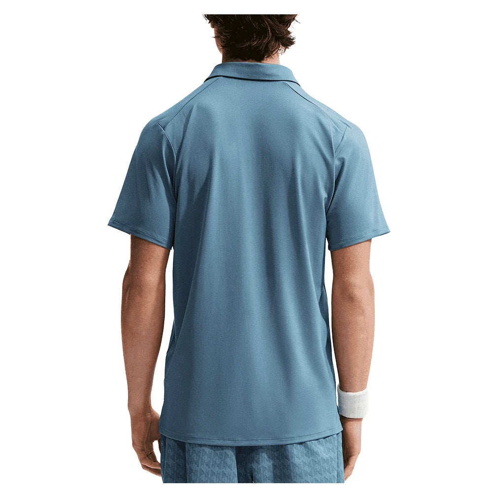 Men's Court Dri-FIT Advantage Tennis Polo Smokey Blue and White,Apparel,Nike,,,Tennis Express,FZ6907-006_2