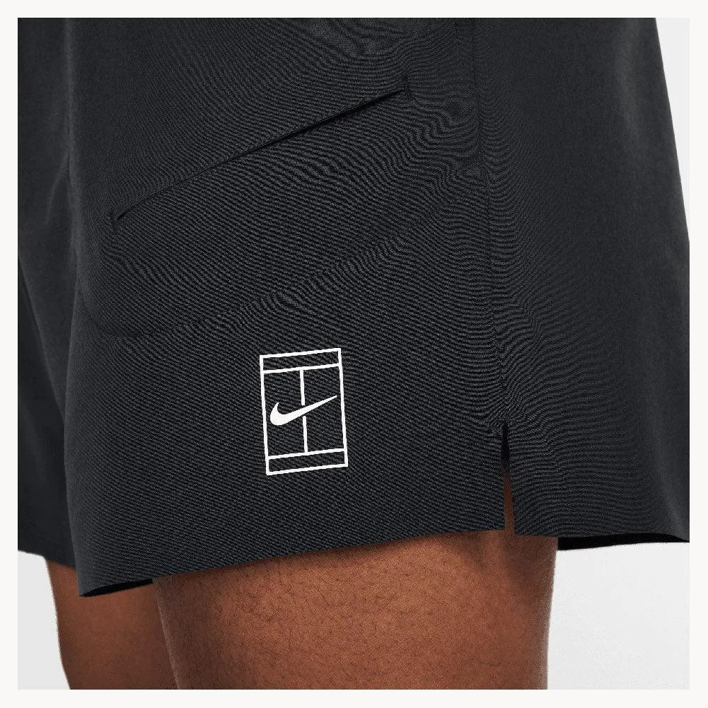 Men's Dri-Fit Advantage 6 Inch Tennis Short-Apparel-Nike-FZ6913-010_2-Tennis Express