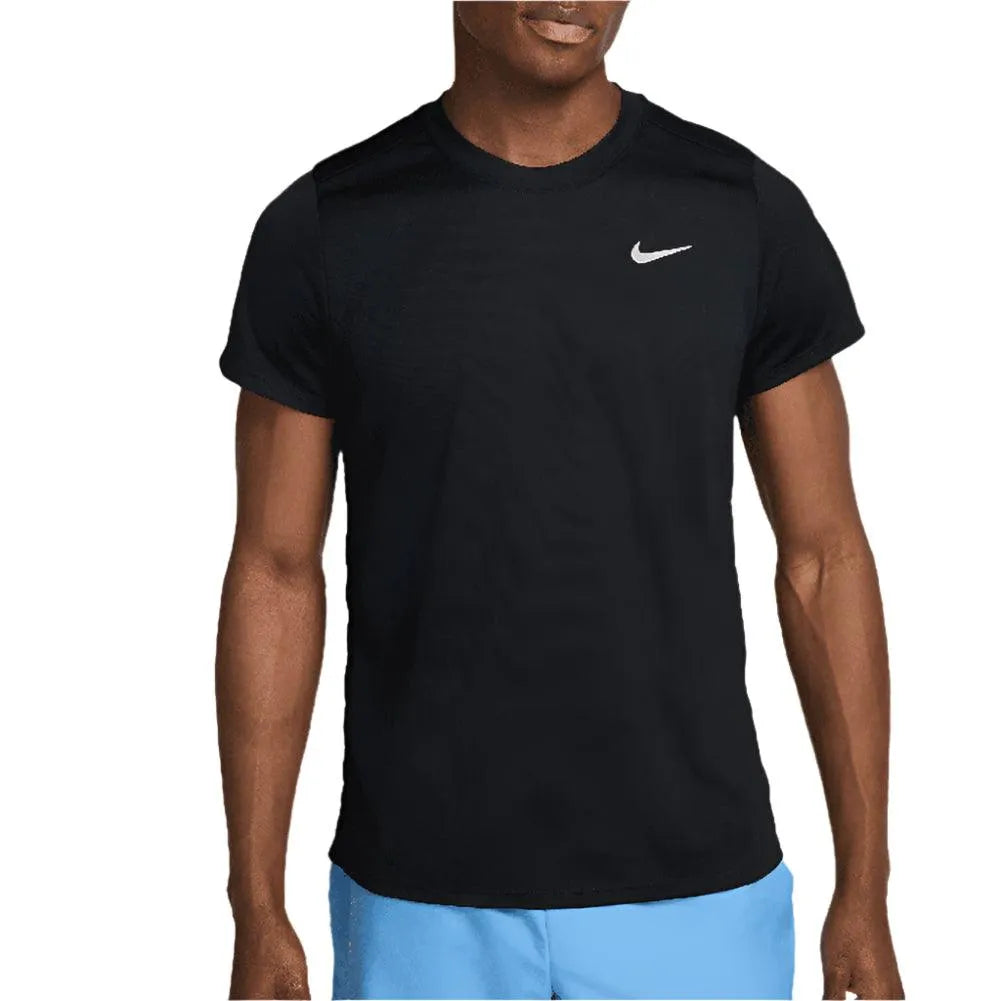 Men's Court Dri-Fit Victory Tennis Top-Apparel-Nike-FZ6921-010-Tennis Express