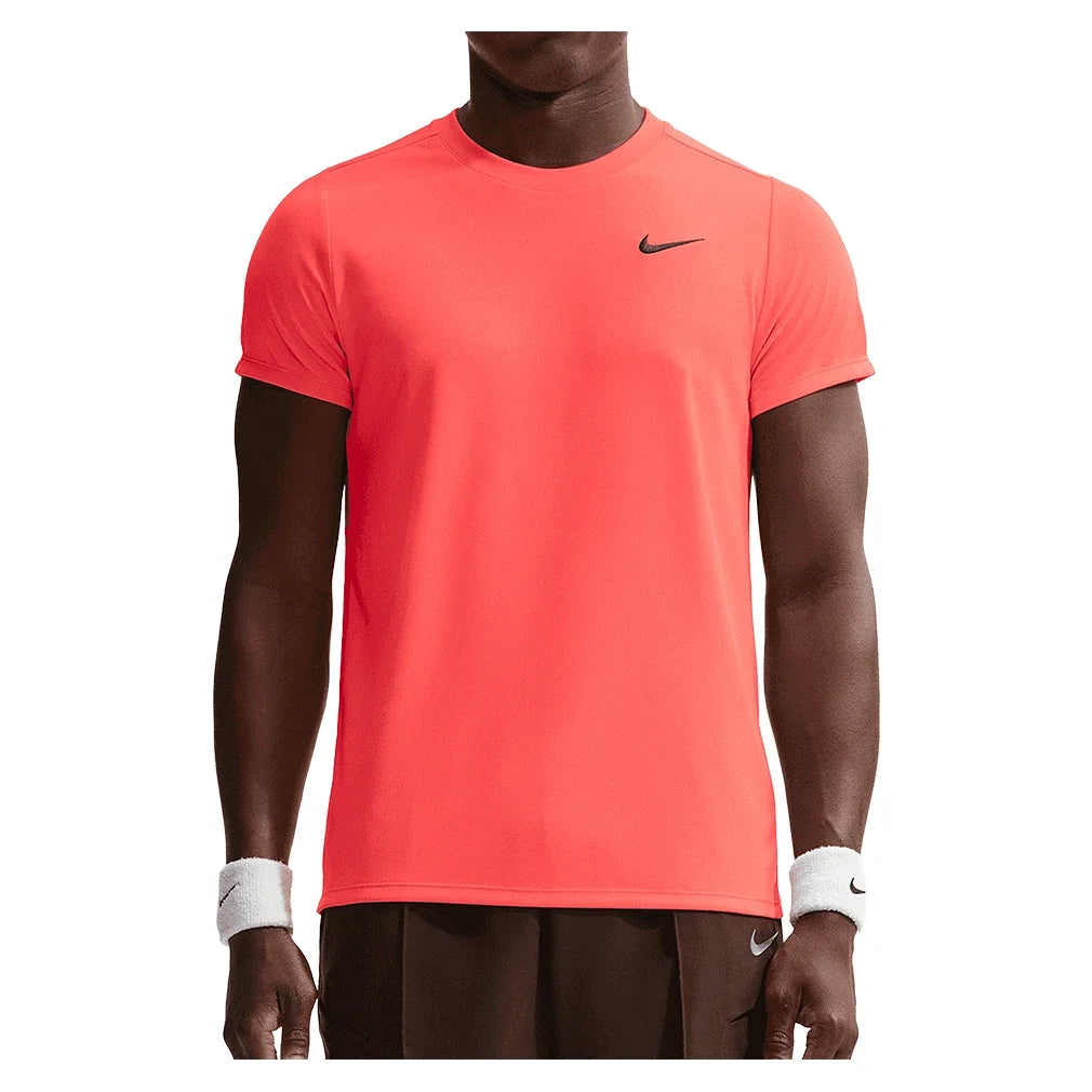 Men's Court Dri-FIT Victory Tennis Top,Apparel,Nike,635 Bright Crimson/Black,XS,Tennis Express,FZ6921-635