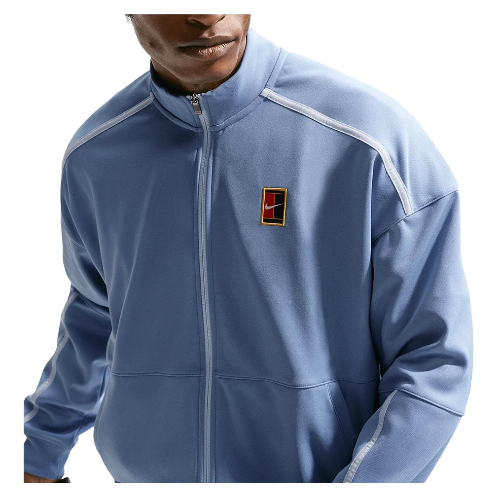 Men's Court Heritage Tennis Jacket Work Blue-Apparel-Nike-FZ6925-486-4-Tennis Express