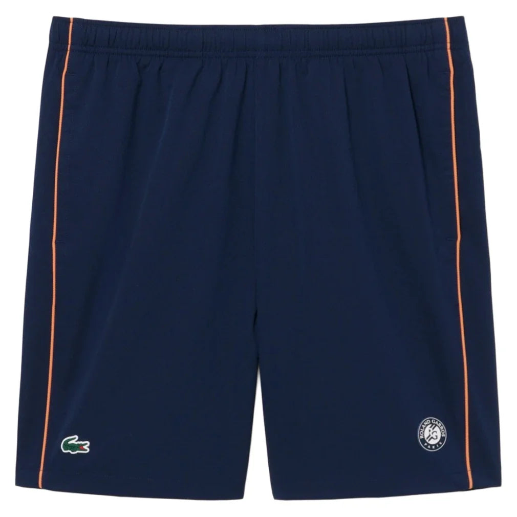Men's Official Roland Garros Tennis Short Navy,Apparel,Lacoste,,,Tennis Express,GH0342-166-1_a6a49ee9-3c67-49bf-be4f-bc01ef5fe9b1