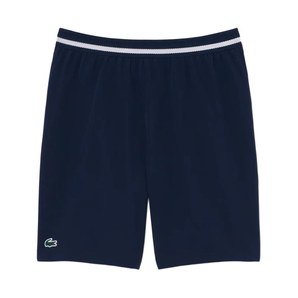 Men's Novak Djokovic Tennis Short Navy Blue and White,Apparel,Lacoste,,,Tennis Express,GH7413-1
