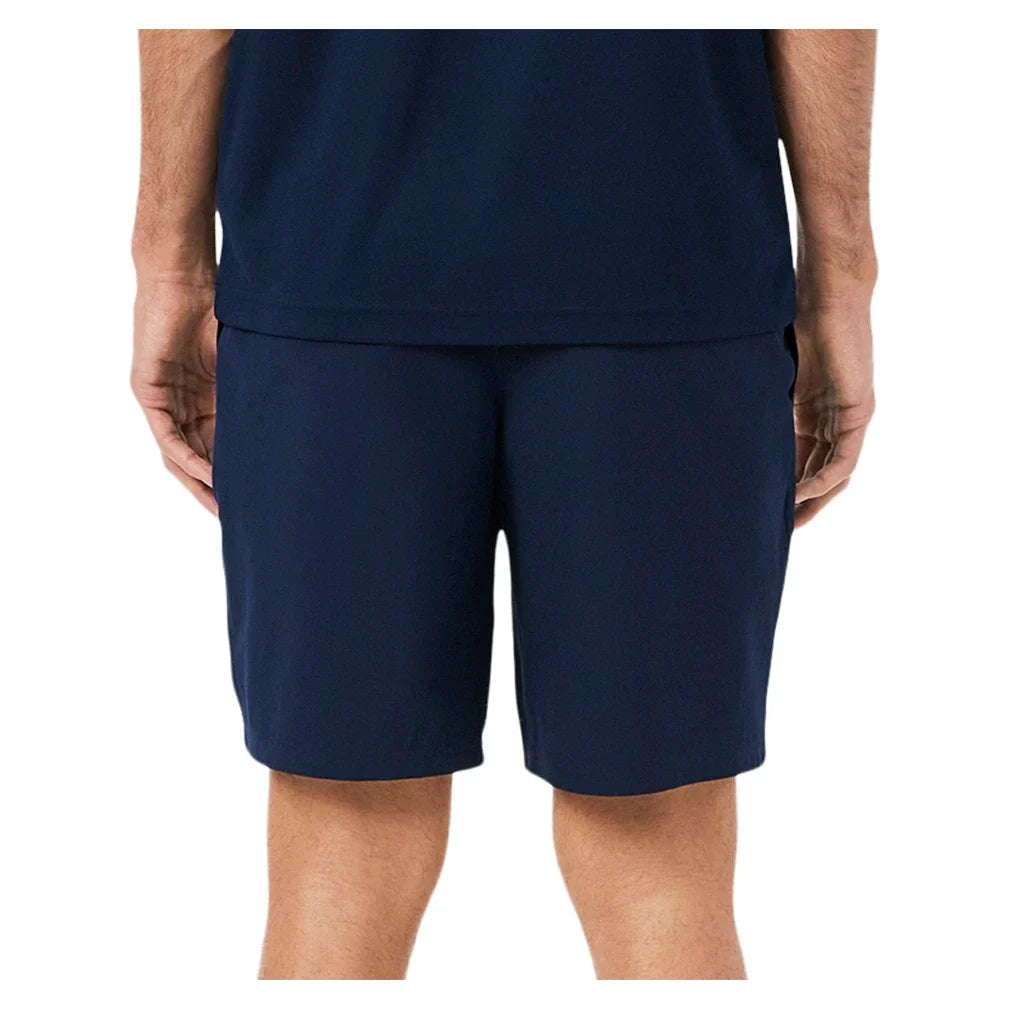Men's Novak Djokovic Tennis Short Navy Blue and White,Apparel,Lacoste,,,Tennis Express,GH7413-2