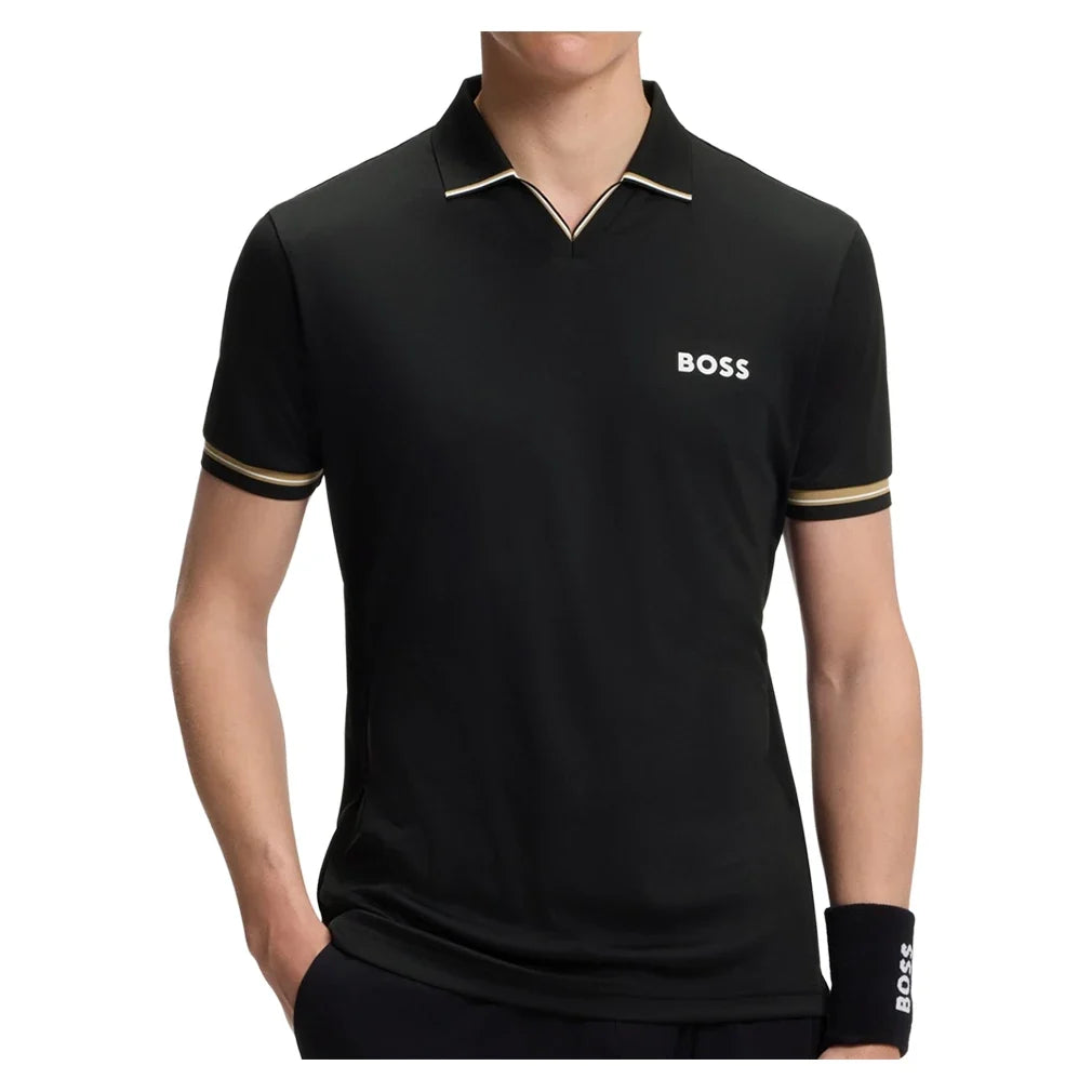 Men's Jersey Polo,Apparel,Hugo Boss,001 Black,S,Tennis Express,HB50559200-001
