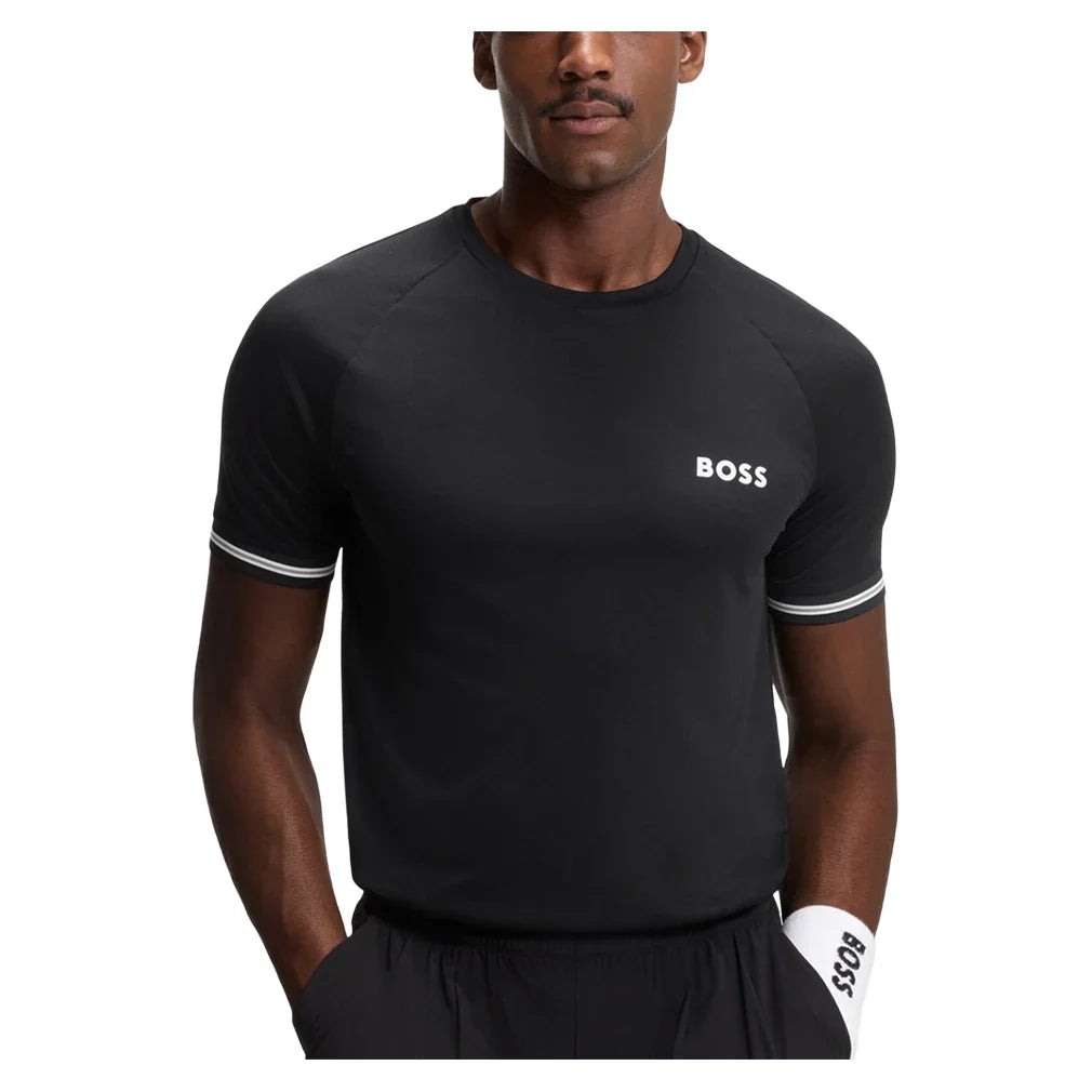 Men's Jersey Tee,Apparel,Hugo Boss,001 Black,S,Tennis Express,HB50559207-001