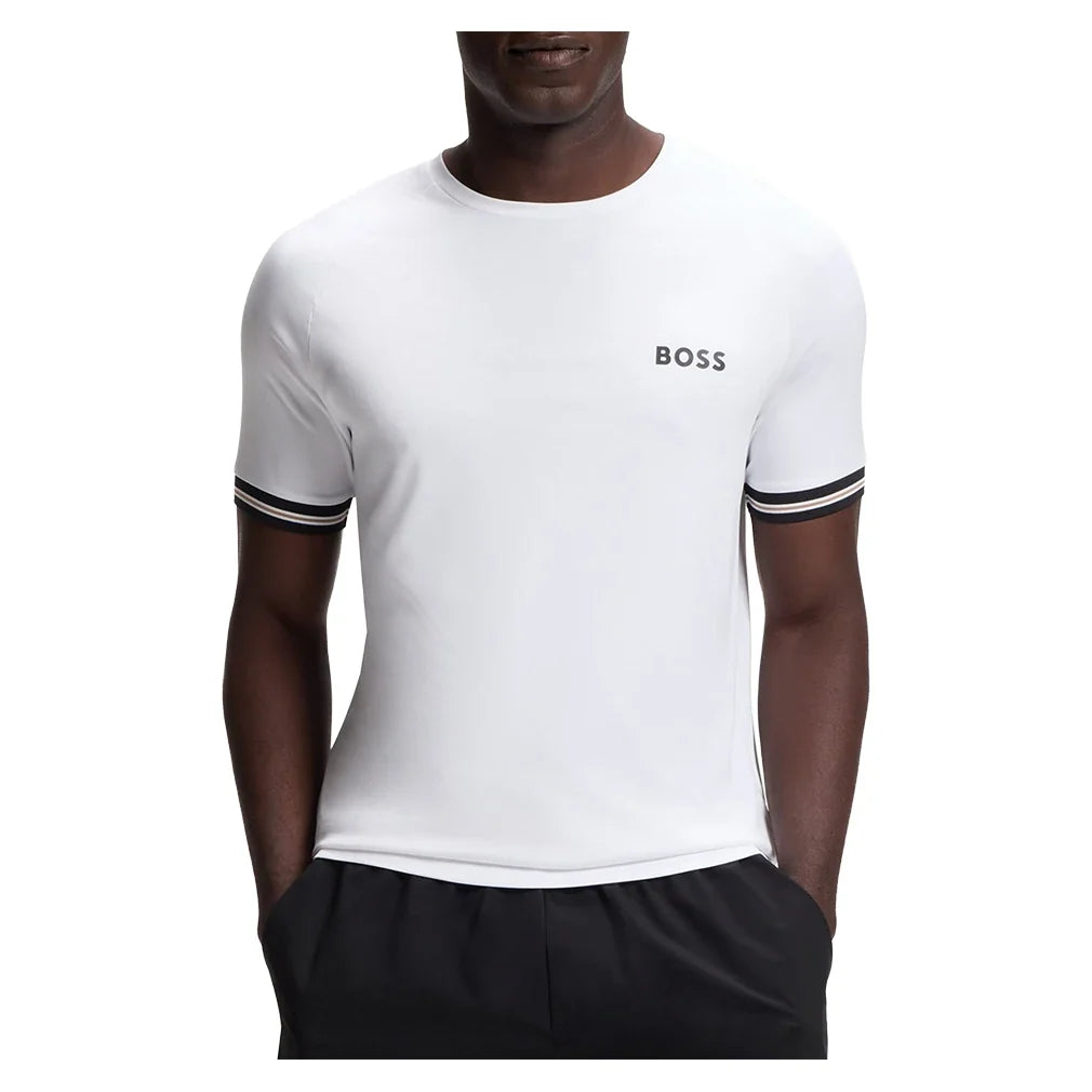 Men's Jersey Tee,Apparel,Hugo Boss,100 White,S,Tennis Express,HB50559207-100