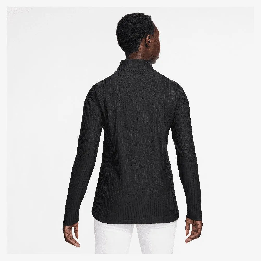 Women's Dri-Fit Advantage Tour 1/2 Zip Long Sleeve Tennis Top-Apparel-Nike-HF6582-010_1-Tennis Express